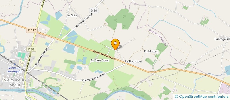 localisation de l'entreprise MONSIEUR JEAN SANTOS  VIELMUR-SUR-AGOUT