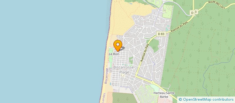 localisation de l'entreprise MONSIEUR JEAN SAQUET  BISCARROSSE