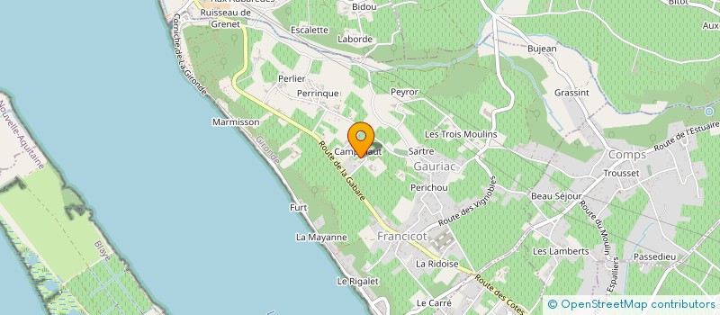 localisation de l'entreprise MONSIEUR JEAN SARAMIAD  GAURIAC