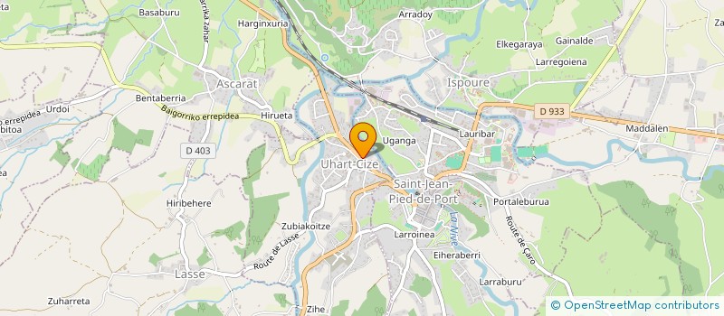 localisation de l'entreprise MONSIEUR JEAN SARCABAL  UHART-CIZE