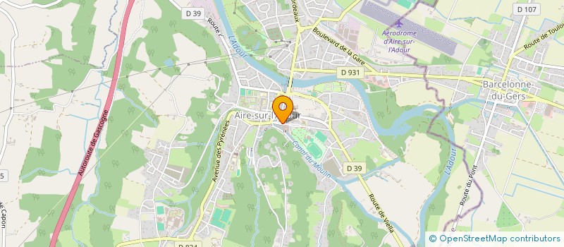 localisation de l'entreprise MONSIEUR JEAN SARRADE  AIRE-SUR-L'ADOUR