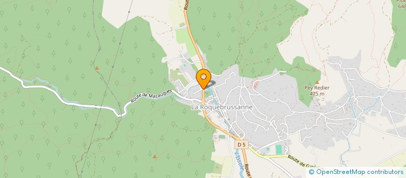 localisation de l'entreprise MONSIEUR JEAN SARRET  LA ROQUEBRUSSANNE