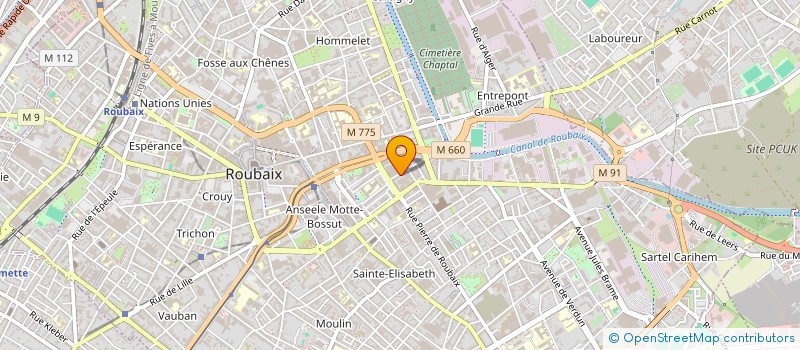 localisation de l'entreprise MONSIEUR JEAN SATIZELLE  ROUBAIX