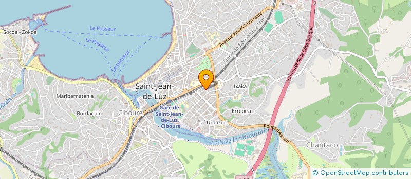 localisation de l'entreprise MONSIEUR JEAN SAUBADE  SAINT-JEAN-DE-LUZ