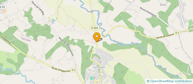 localisation de l'entreprise MONSIEUR JEAN SAUBUSSE  SAMADET