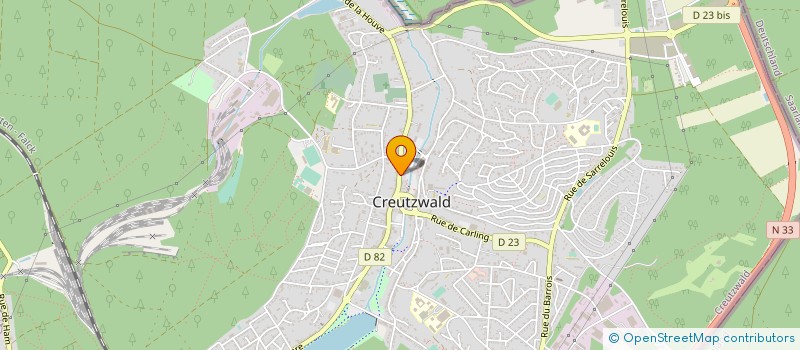 localisation de l'entreprise MONSIEUR JEAN SAUDER  CREUTZWALD