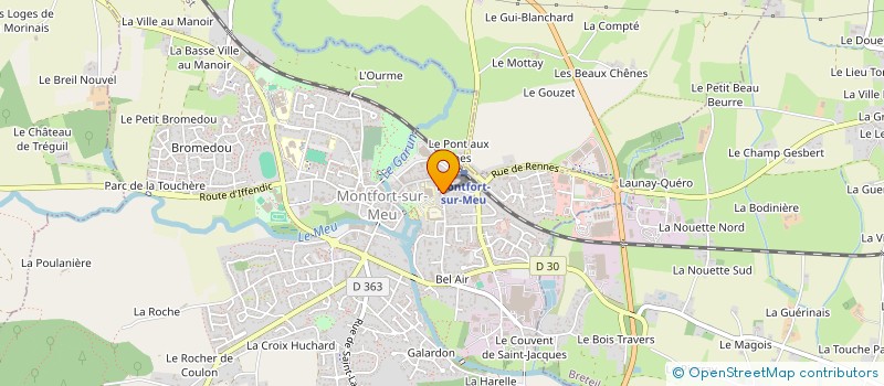 localisation de l'entreprise MONSIEUR JEAN SAULNIER  MONTFORT-SUR-MEU