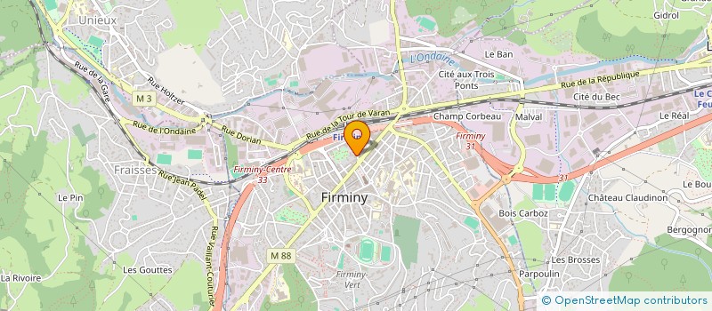 localisation de l'entreprise MONSIEUR JEAN SAULNIER à FIRMINY