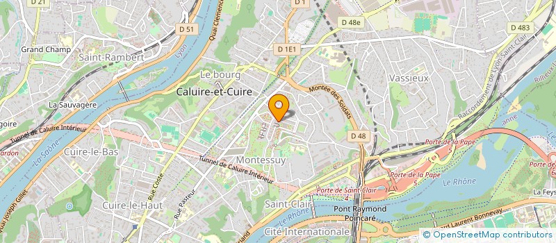 localisation de l'entreprise MONSIEUR JEAN SAULNIER  CALUIRE-ET-CUIRE