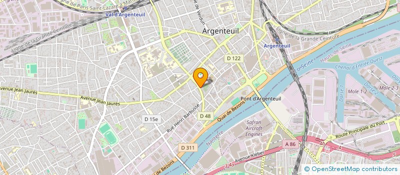 localisation de l'entreprise MONSIEUR JEAN SAUSER  ARGENTEUIL