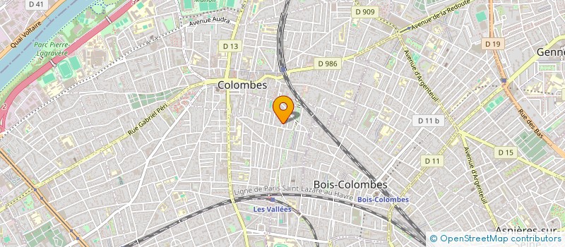 localisation de l'entreprise MONSIEUR JEAN SAUVADET à COLOMBES