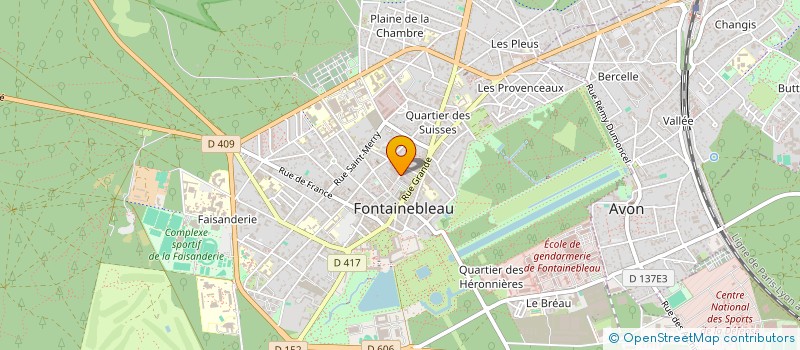 localisation de l'entreprise MONSIEUR JEAN SAUVAGE à FONTAINEBLEAU