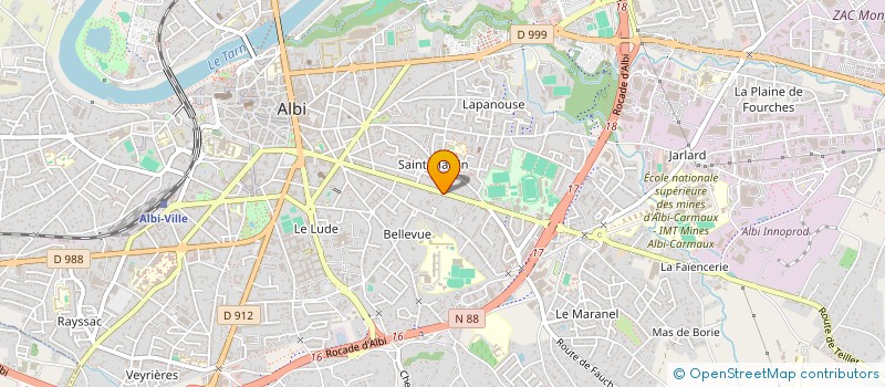 localisation de l'entreprise MONSIEUR JEAN SAUVAGEON à ALBI