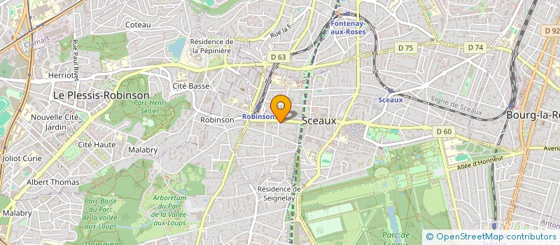 localisation de l'entreprise MONSIEUR JEAN SAUVANET  SCEAUX