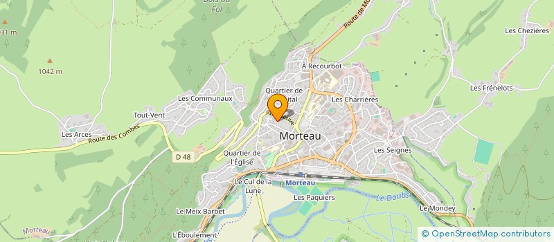 localisation de l'entreprise MONSIEUR JEAN SAUZE à MORTEAU