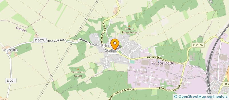 localisation de l'entreprise MONSIEUR JEAN SAVATIER  BRIERES-LES-SCELLES