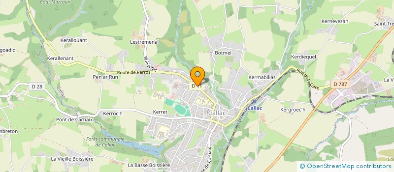 localisation de l'entreprise MONSIEUR JEAN SAVIDAN  CALLAC