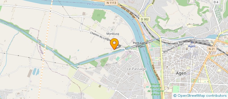 localisation de l'entreprise MONSIEUR JEAN SAVIO  LE PASSAGE