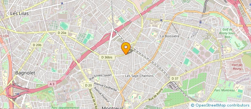 localisation de l'entreprise MONSIEUR JEAN SAVOYAT  MONTREUIL