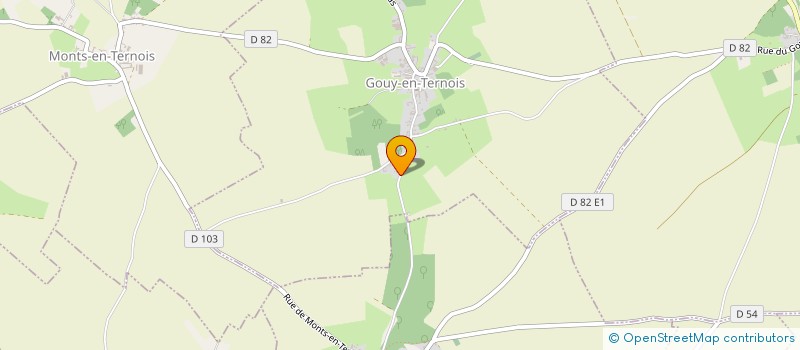 localisation de l'entreprise MONSIEUR JEAN SCAILLIEREZ  GOUY-EN-TERNOIS