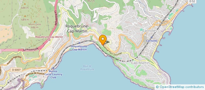 localisation de l'entreprise MONSIEUR JEAN SCHATZ à ROQUEBRUNE-CAP-MARTIN