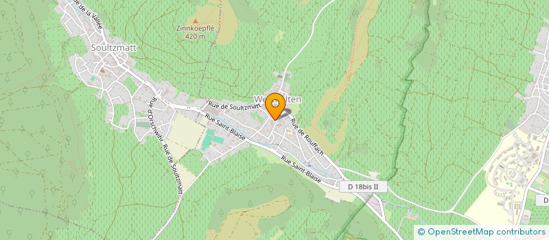 localisation de l'entreprise MONSIEUR JEAN SCHLEGEL  WESTHALTEN