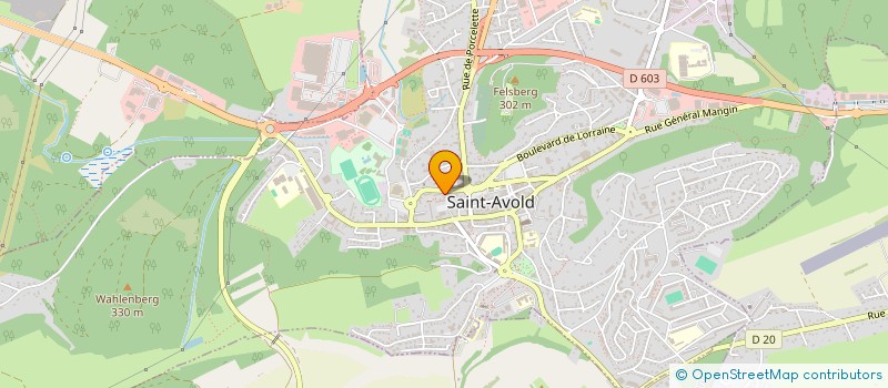 localisation de l'entreprise MONSIEUR JEAN SCHMITT  SAINT-AVOLD