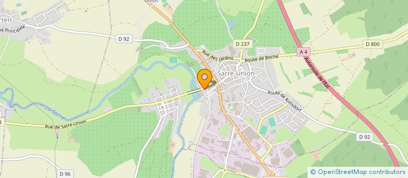 localisation de l'entreprise MONSIEUR JEAN SCHOENACKER  SARRE-UNION