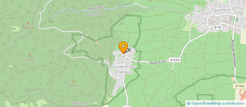 localisation de l'entreprise MONSIEUR JEAN SCHWARTZ  HUSSEREN-LES-CHATEAUX