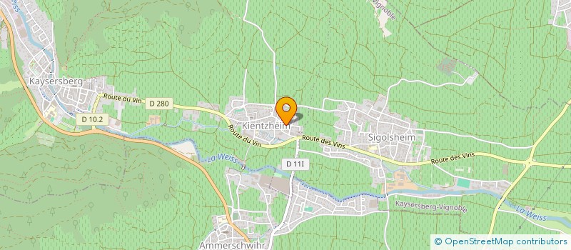 localisation de l'entreprise MONSIEUR JEAN SCHWARZ  KAYSERSBERG VIGNOBLE