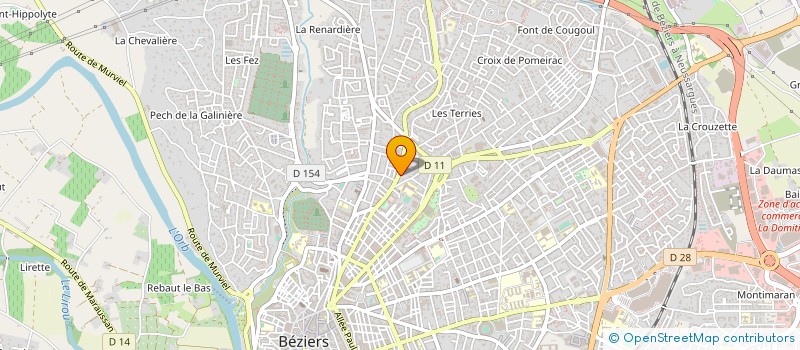 localisation de l'entreprise MONSIEUR JEAN SEBASTIAN à BEZIERS
