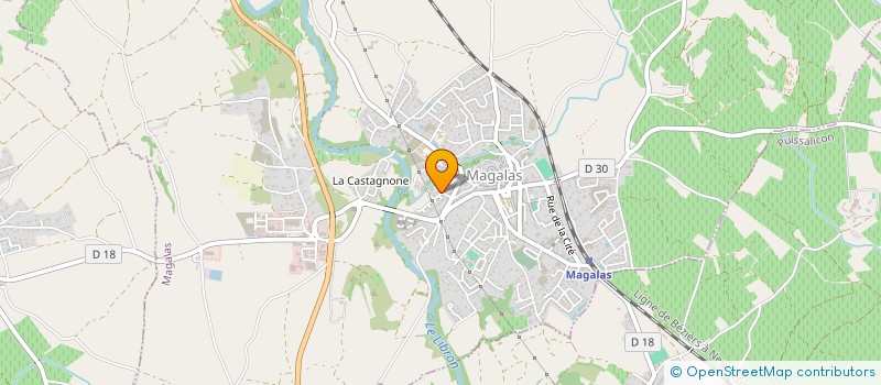 localisation de l'entreprise MONSIEUR JEAN SEBASTIAN  MAGALAS