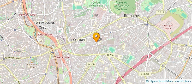 localisation de l'entreprise MONSIEUR JEAN SEBASTIEN BERANGER à LES LILAS