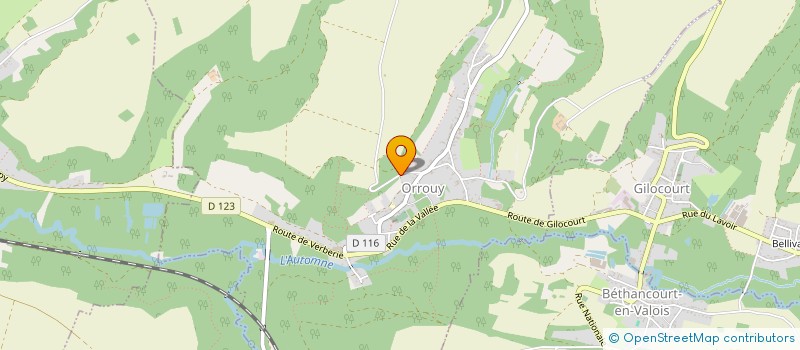 localisation de l'entreprise MONSIEUR JEAN-SEBASTIEN CHANDELIER  ORROUY