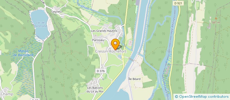 localisation de l'entreprise MONSIEUR JEAN-SEBASTIEN CLEMENT  CRESSIN-ROCHEFORT