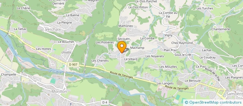 localisation de l'entreprise MONSIEUR JEAN-SEBASTIEN DAVIET  SAMOENS