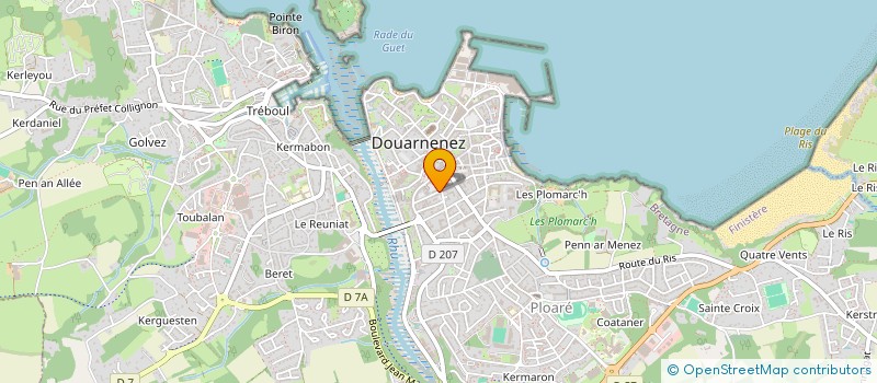 localisation de l'entreprise MONSIEUR JEAN-SEBASTIEN DE JONGH à DOUARNENEZ
