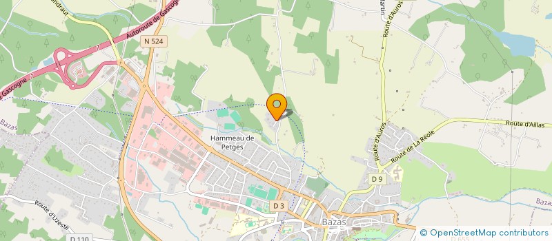 localisation de l'entreprise MONSIEUR JEAN SEBASTIEN DE VATHAIRE  BAZAS