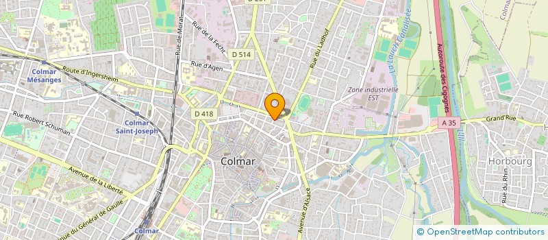 localisation de l'entreprise MONSIEUR JEAN-SEBASTIEN DENIS  COLMAR