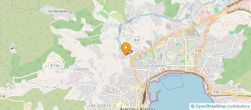 localisation de l'entreprise MONSIEUR JEAN-SEBASTIEN DESTRESSE à AJACCIO