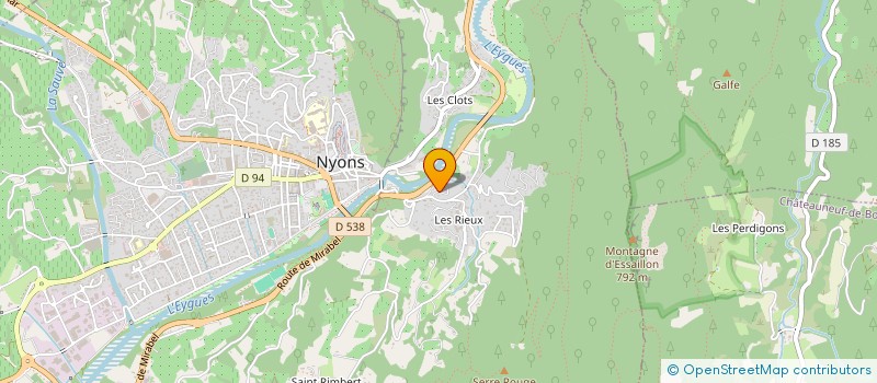 localisation de l'entreprise MONSIEUR JEAN-SEBASTIEN EDELBLOUT  NYONS