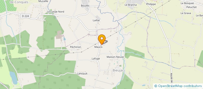 localisation de l'entreprise MONSIEUR JEAN-SEBASTIEN GANS à BIEUJAC