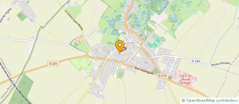 localisation de l'entreprise MONSIEUR JEAN-SEBASTIEN HEDDEBAUX  GUINES