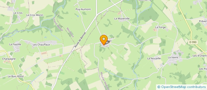 localisation de l'entreprise MONSIEUR JEAN-SEBASTIEN HENRY à MOUTIER-MALCARD