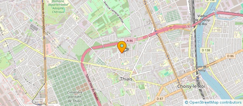 localisation de l'entreprise MONSIEUR JEAN-SEBASTIEN LETONNELIER  THIAIS