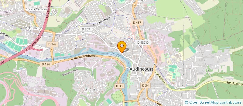 localisation de l'entreprise MONSIEUR JEAN-SEBASTIEN MARECHAL à AUDINCOURT