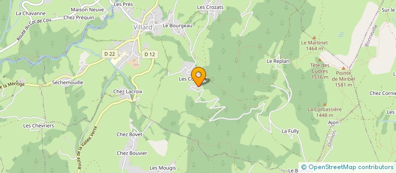 localisation de l'entreprise MONSIEUR JEAN-SEBASTIEN MOLITOR à VILLARD