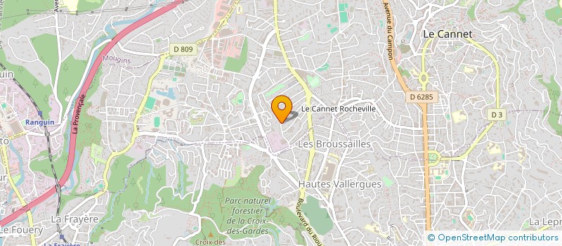 localisation de l'entreprise MONSIEUR JEAN-SEBASTIEN OUANA à LE CANNET