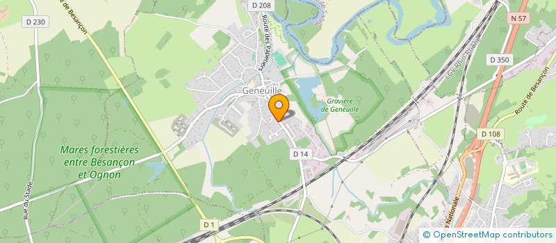 localisation de l'entreprise MONSIEUR JEAN SEBASTIEN OUDOT  GENEUILLE