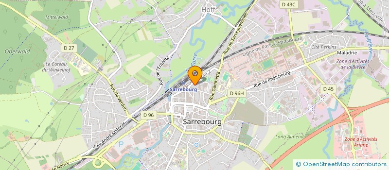 localisation de l'entreprise MONSIEUR JEAN SEBASTIEN PORTE  SARREBOURG